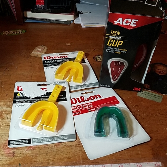 Bundle of Sports Gear Mouth Guard & Athletic Cup - Picture 1 of 1
